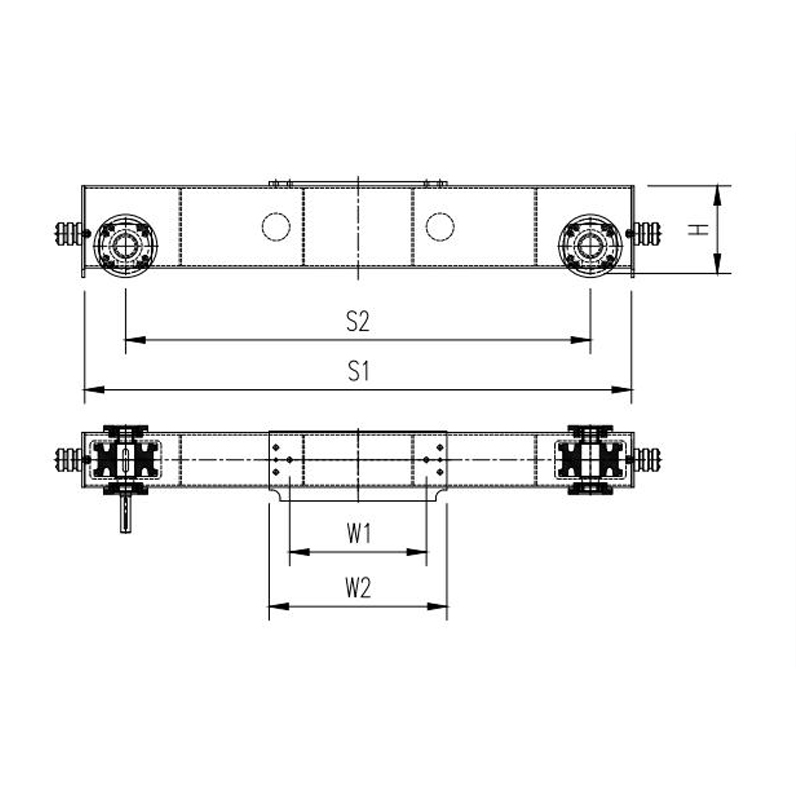 Chariot d'extrémité de grue